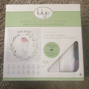 Baby’s first year photo blanket